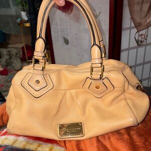 Beige Marc by Marc Jacobs Classic Q Baby Groovee satchel bag